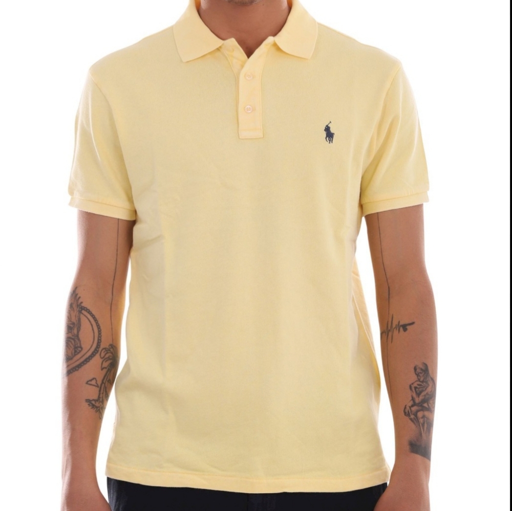 **Ralph Lauren Polo Shirt - Light Yellow**Elevate your wardrobe